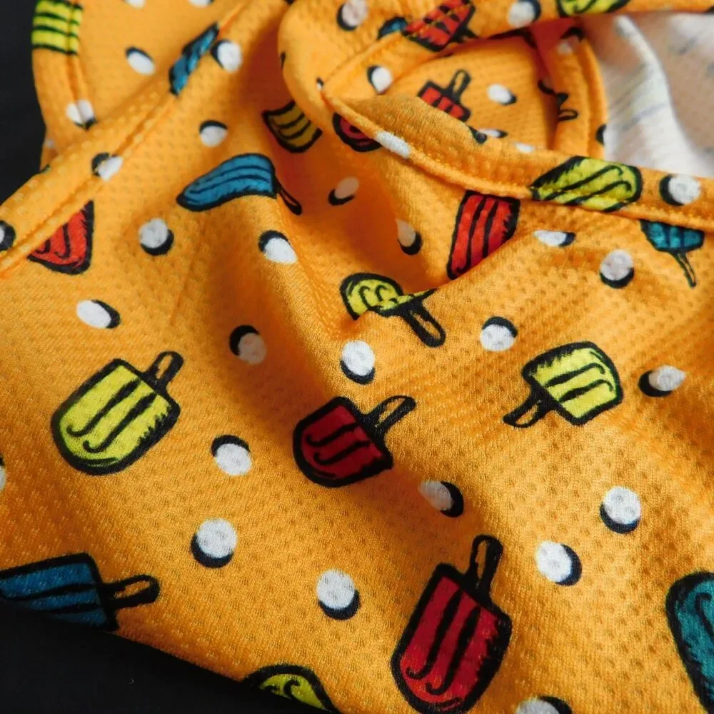 RC Pets Zephyr Cooling Vest Small Orange Popsicles Dog, Reflector Tab NEW NWT